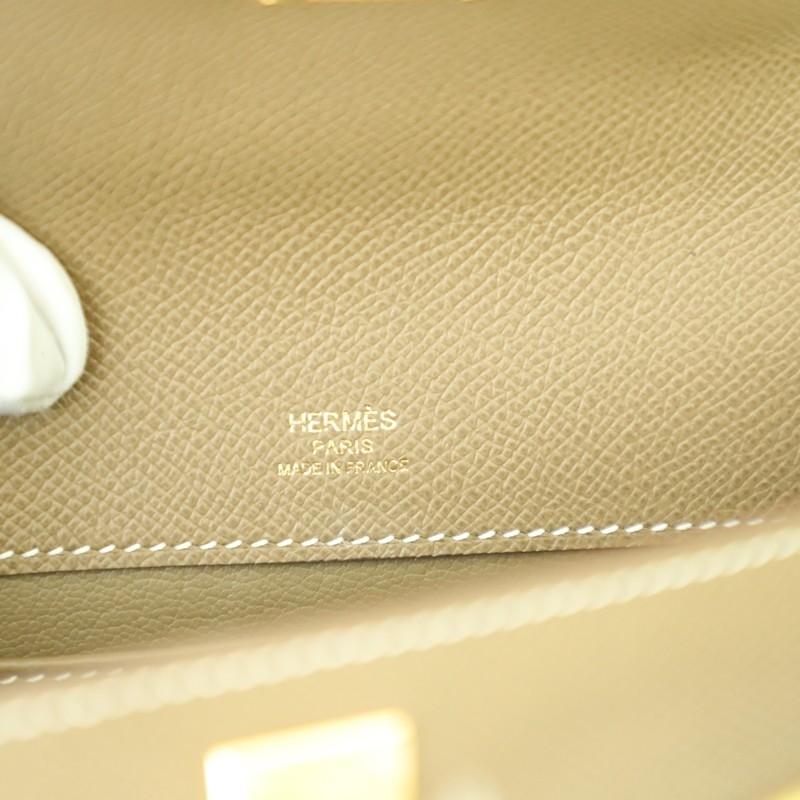  ck18 etoupe epsom kelly pochette with ghw
