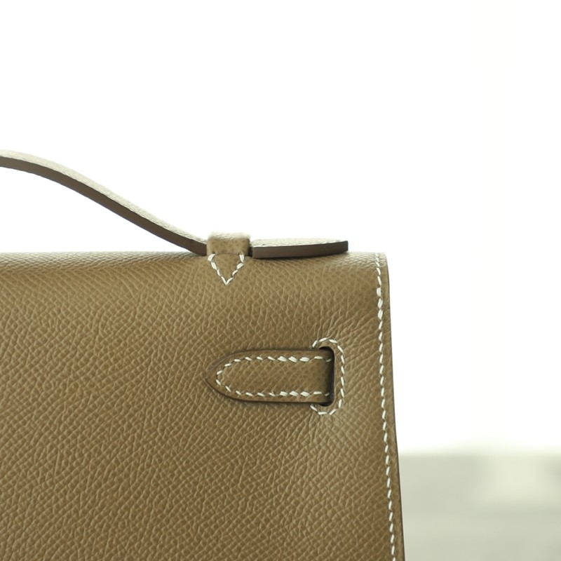  ck18 etoupe epsom kelly pochette with ghw
