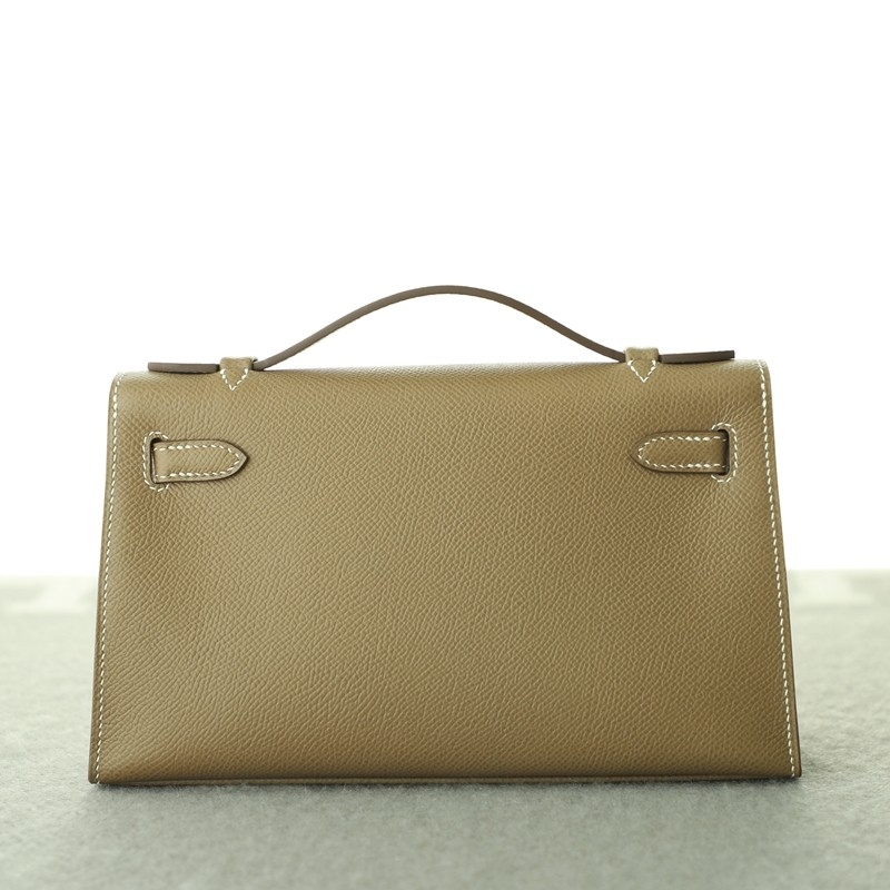  ck18 etoupe epsom kelly pochette with ghw