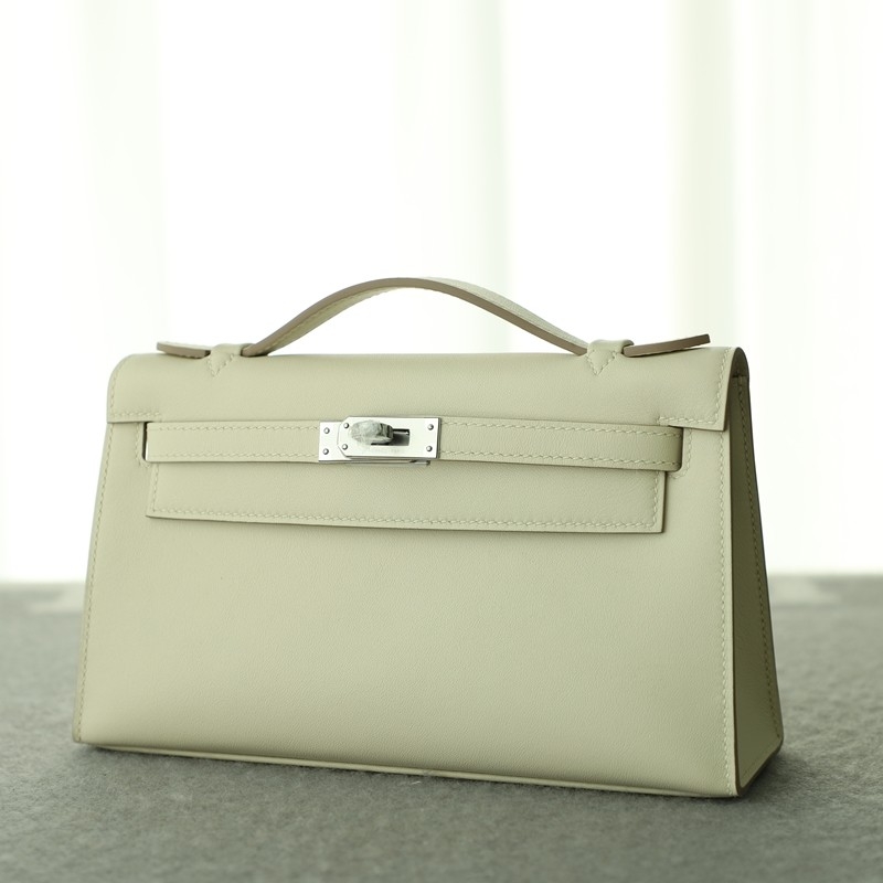 C10 Craie swift kelly pochette with phw