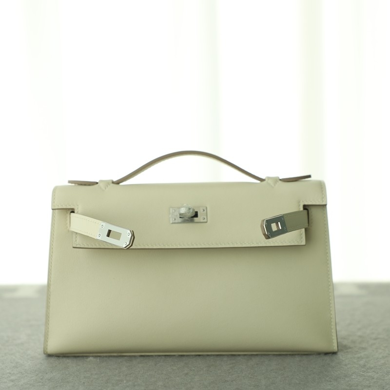 C10 Craie swift kelly pochette with phw
