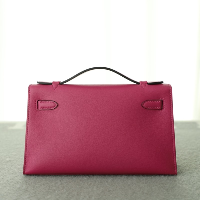  L3 rose pourple swift kelly pochette with phw