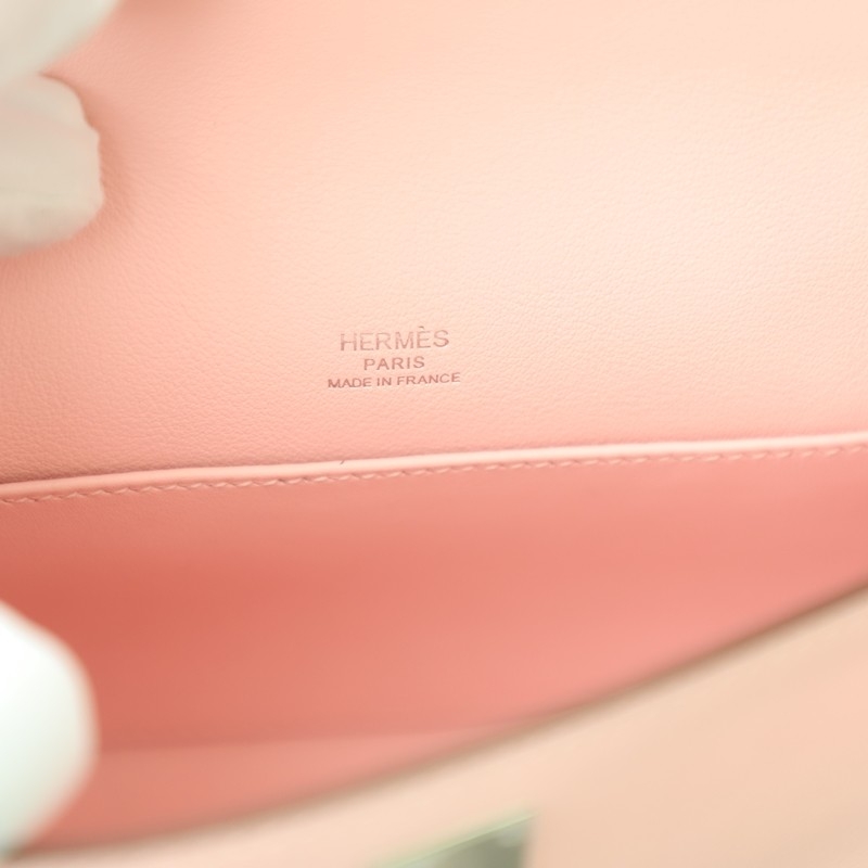 3Q Rose Sakura swift kelly pochette with phw