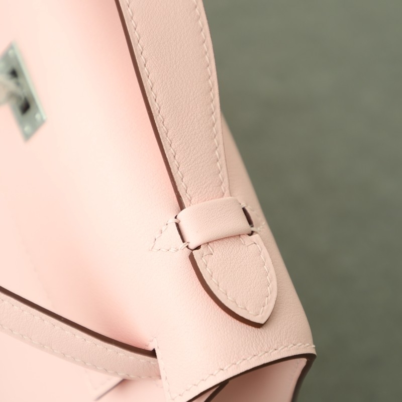 3Q Rose Sakura swift kelly pochette with phw