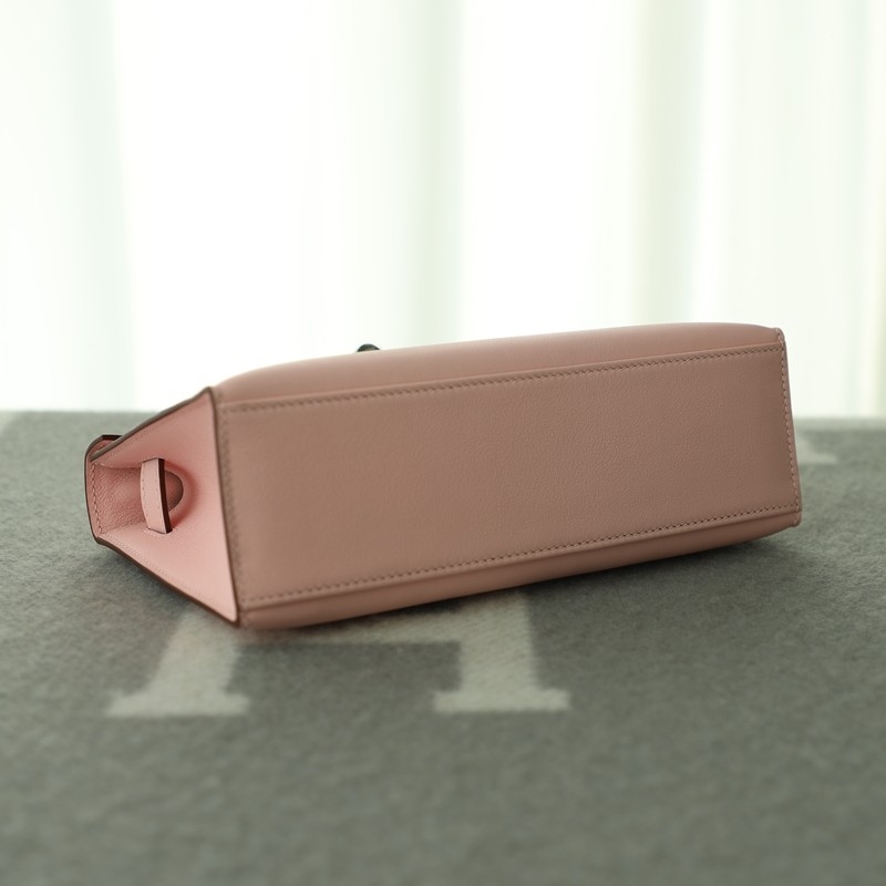 3Q Rose Sakura swift kelly pochette with phw