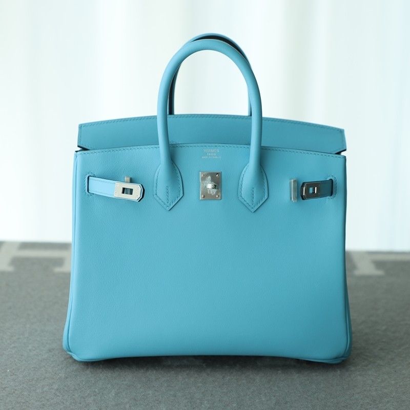7N blue celeste swift birkin 25 with phw
