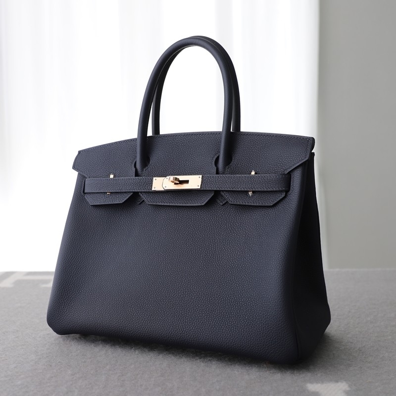 2Z blue nuit Togo birkin 30 with Rose GHW