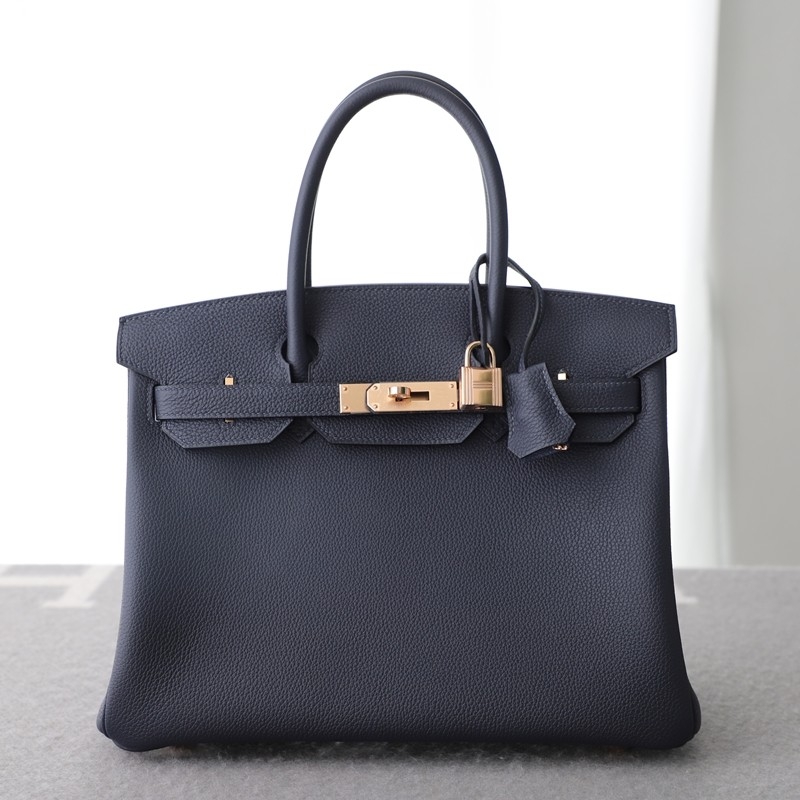 2Z blue nuit Togo birkin 30 with Rose GHW