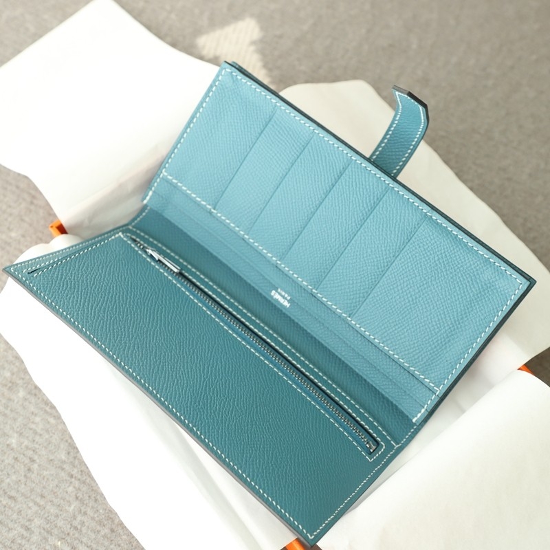 75 BIeu Jean Epsom Bearn Wallet PHW