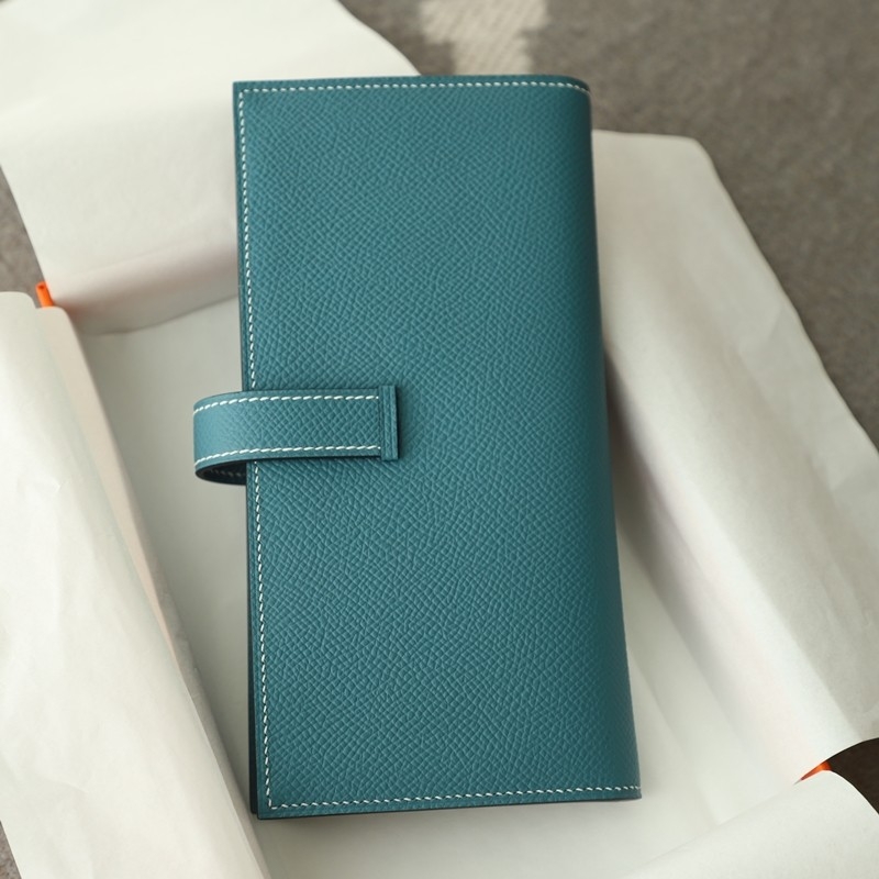 75 BIeu Jean Epsom Bearn Wallet PHW