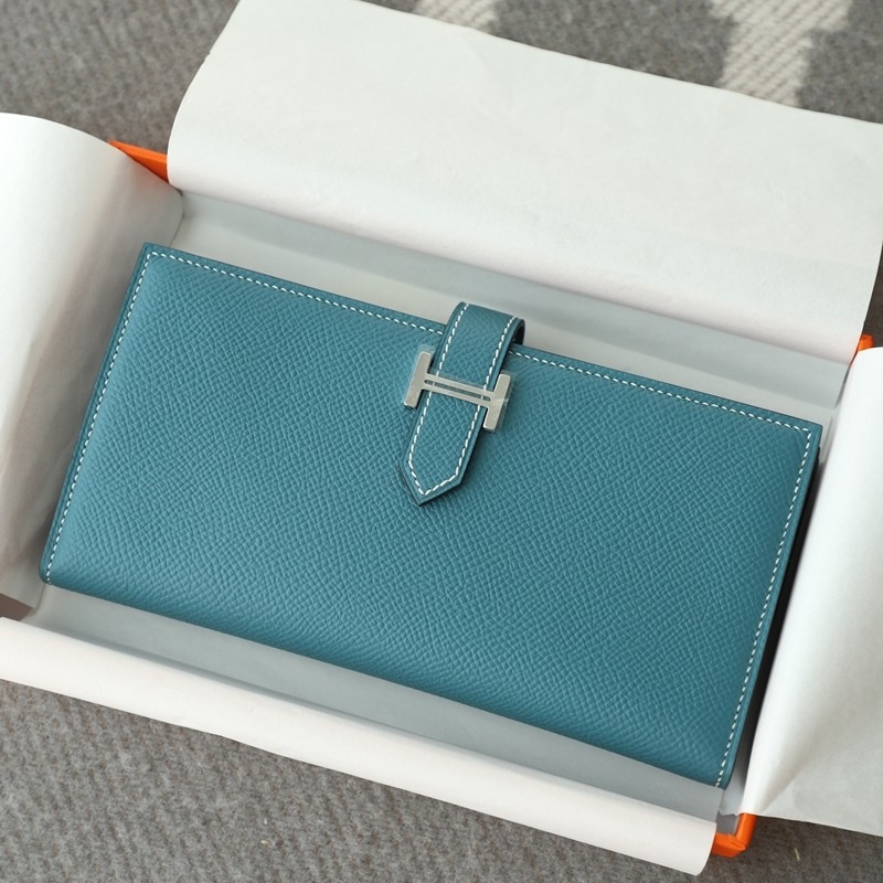 75 BIeu Jean Epsom Bearn Wallet PHW