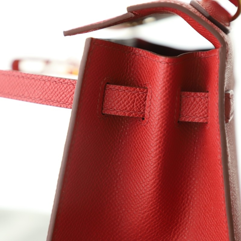 Q5 rouge casaque Epsom kelly 25 sellier with ghw