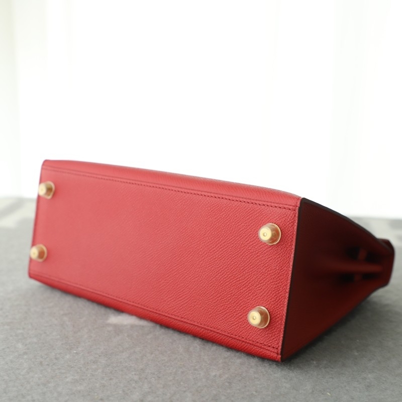 Q5 rouge casaque Epsom kelly 25 sellier with ghw