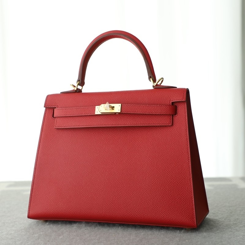 Q5 rouge casaque Epsom kelly 25 sellier with ghw