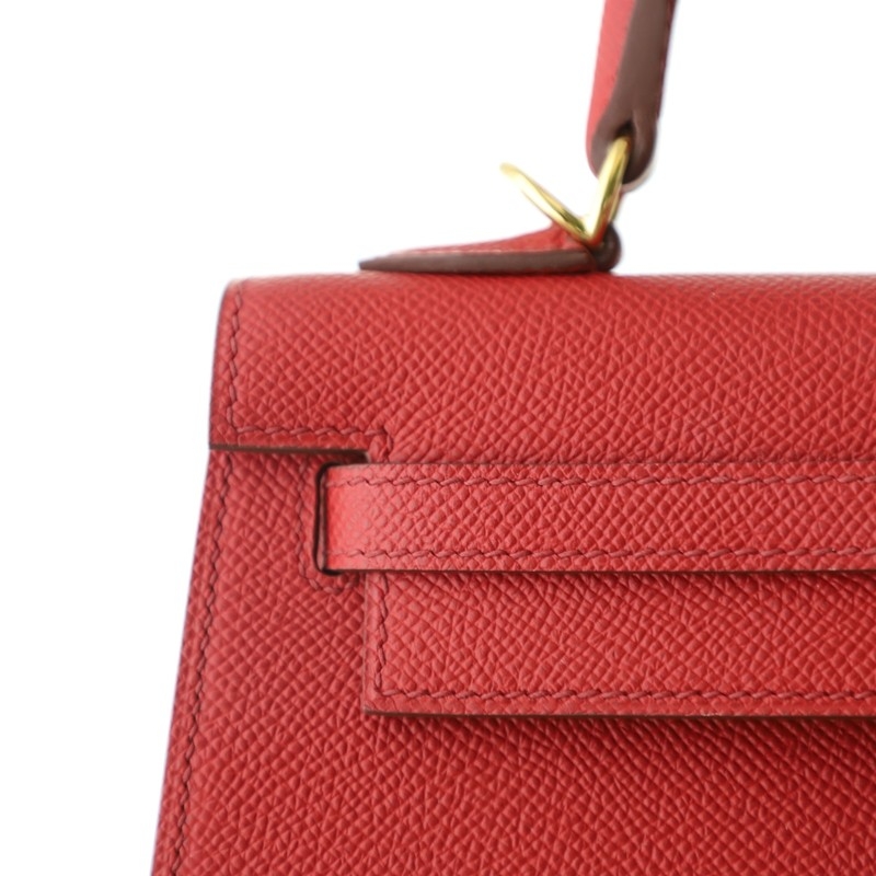 Q5 rouge casaque Epsom kelly 25 sellier with ghw