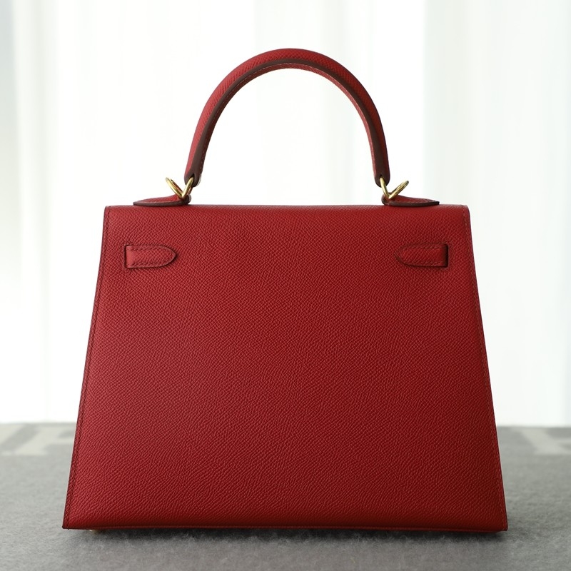Q5 rouge casaque Epsom kelly 25 sellier with ghw