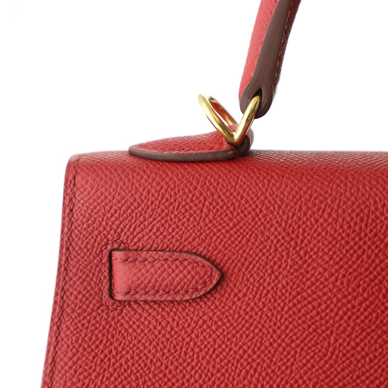 Q5 rouge casaque Epsom kelly 25 sellier with ghw