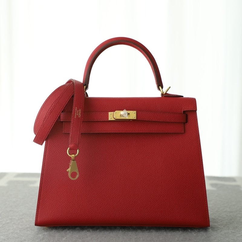 Q5 rouge casaque Epsom kelly 25 sellier with ghw