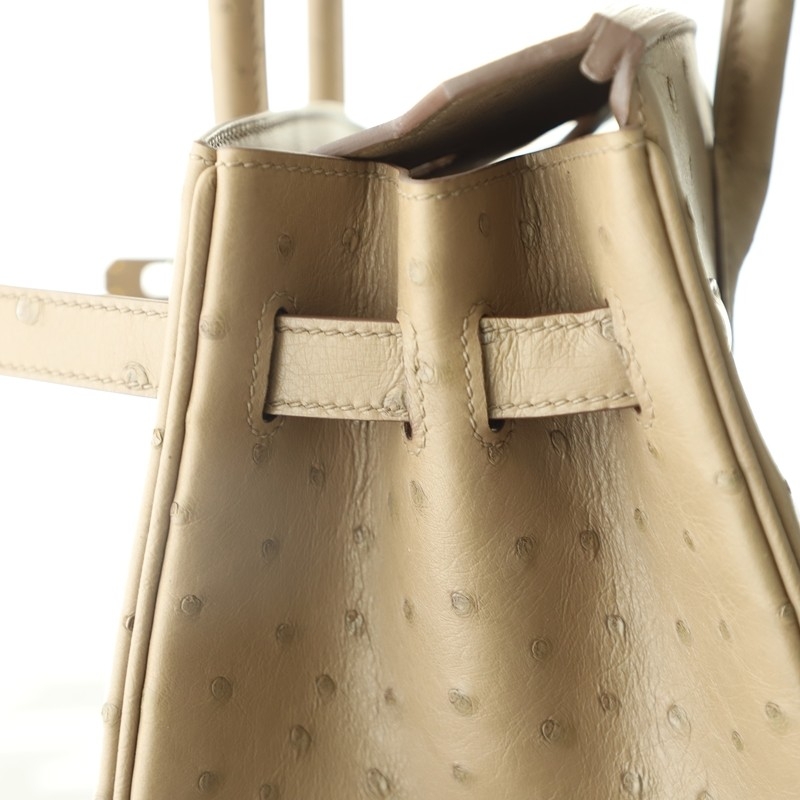 CK18 etoupe ostrich birkin 30 with GHW