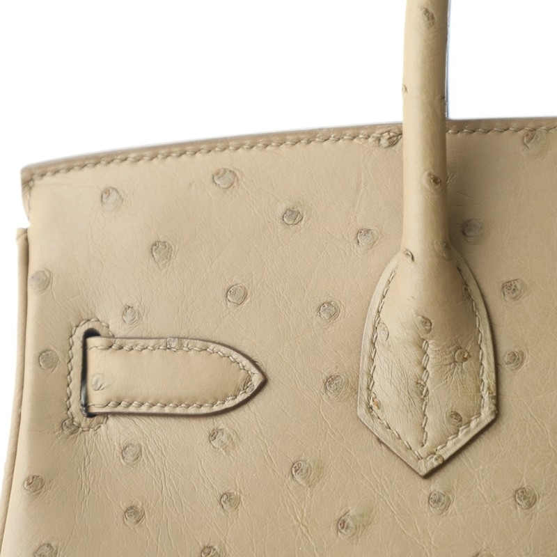 CK18 etoupe ostrich birkin 30 with GHW