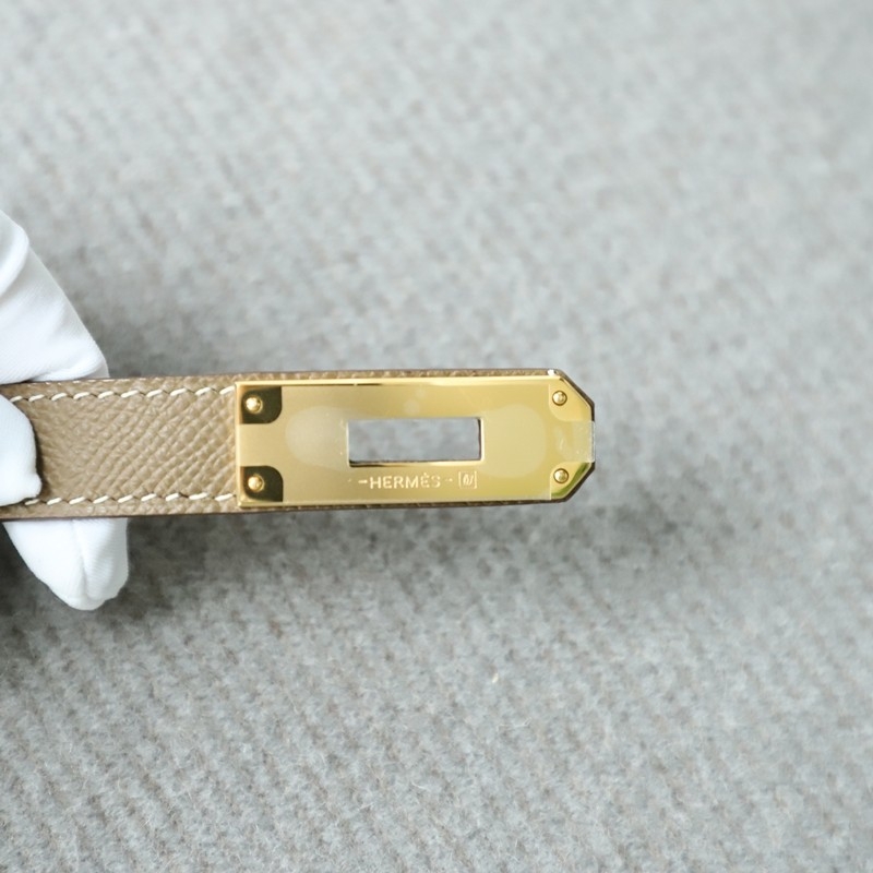 CK18 etoupe epsom kelly belt ghw