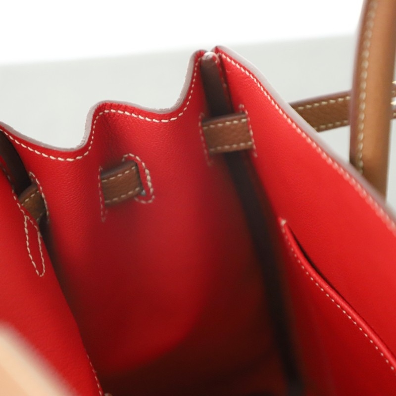 C37 GOLD & Q5 rouge casaque togo birkin 25 with ghw