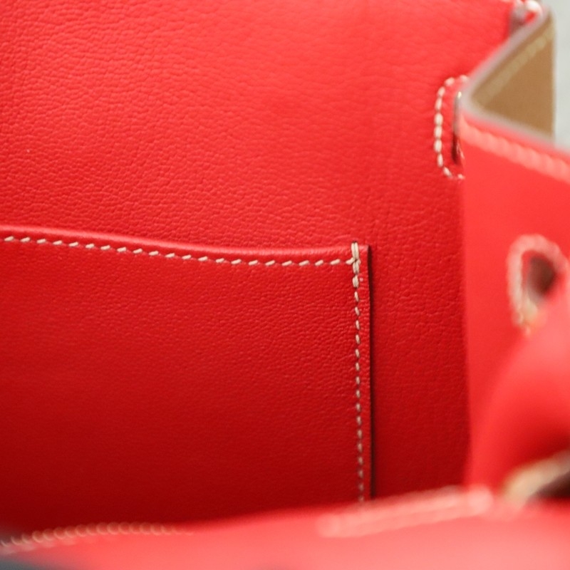 C37 GOLD & Q5 rouge casaque togo birkin 25 with ghw