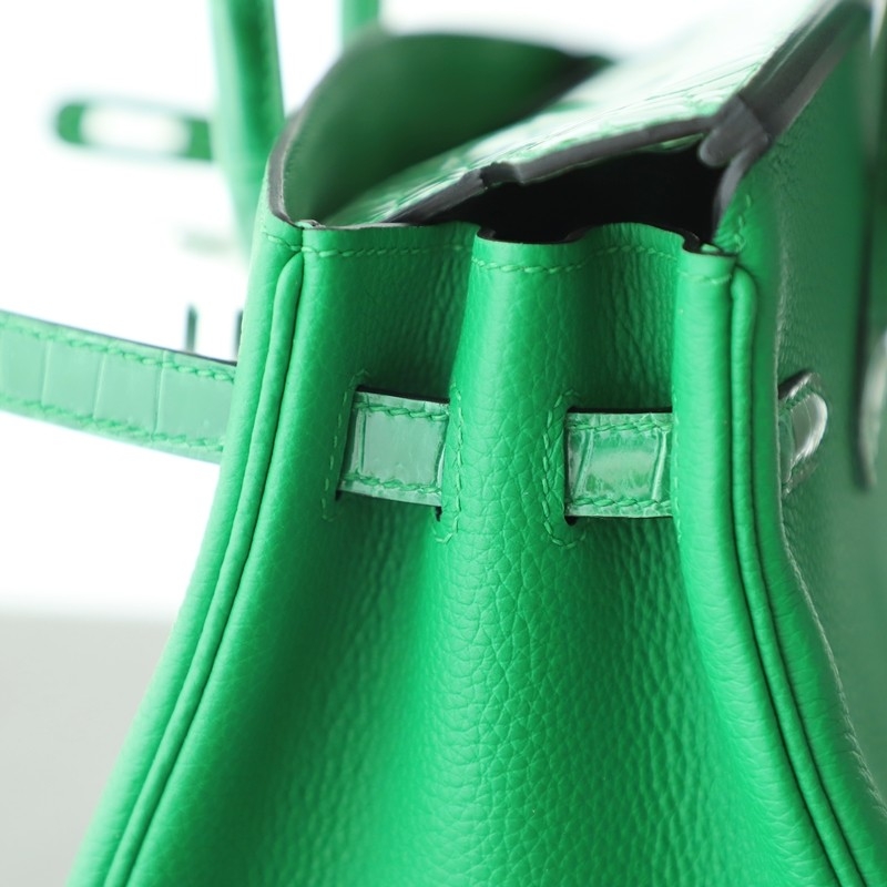 1K Bombou togo & nilo crocodile birkin 25 touch with PHW