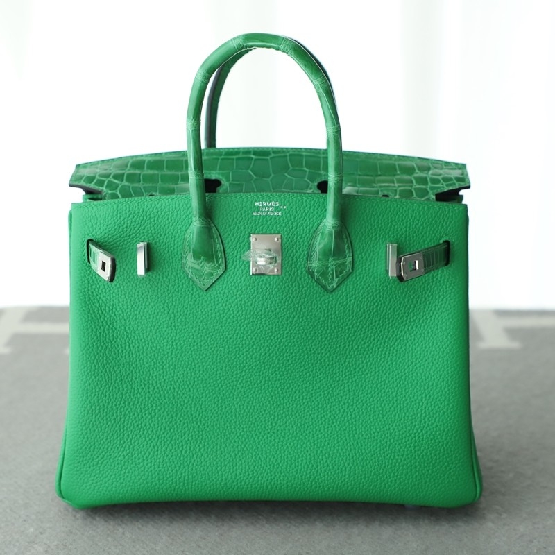 1K Bombou togo & nilo crocodile birkin 25 touch with PHW