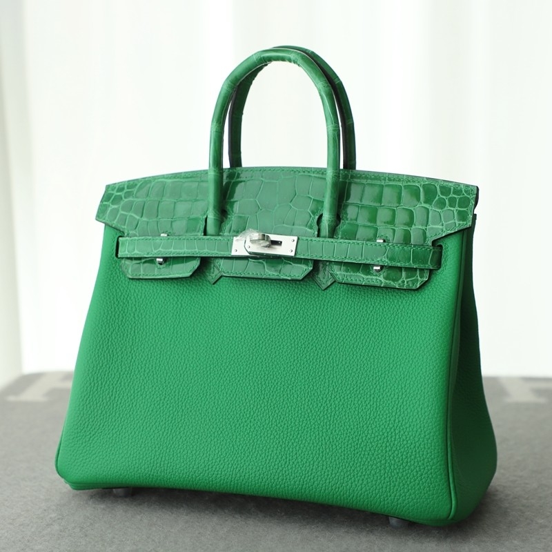 1K Bombou togo & nilo crocodile birkin 25 touch with PHW