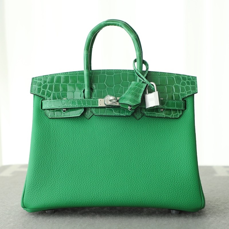 1K Bombou togo & nilo crocodile birkin 25 touch with PHW