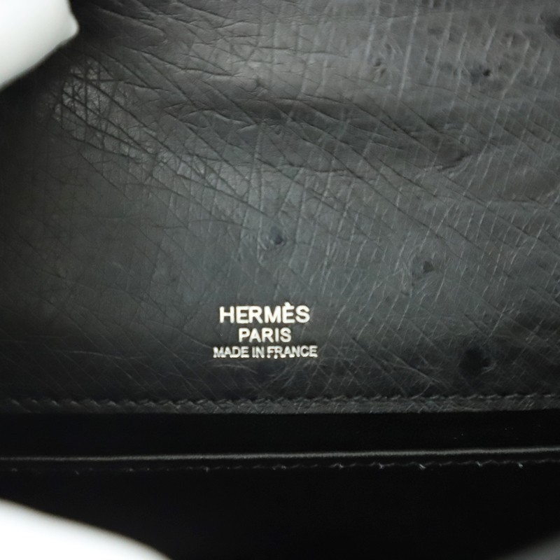 CK89 Nior ostrich kelly pochette with phw