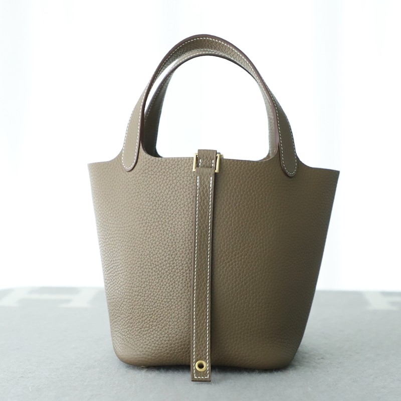  CK18 etoupe clemence picotin 18cm with ghw