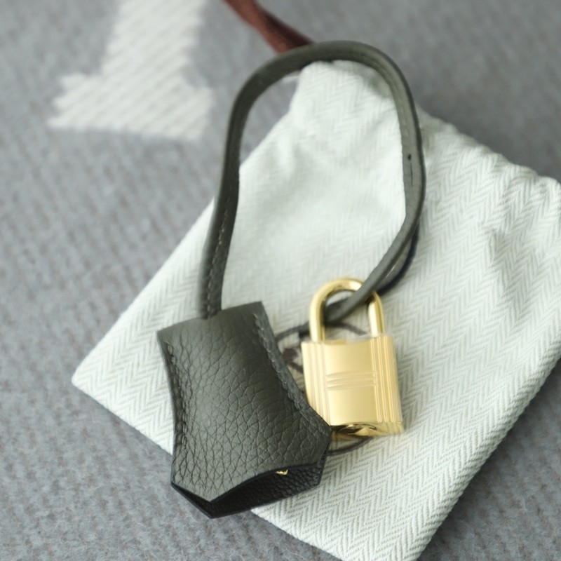 C6 Vert de Gris togo birkin 25 with GHW