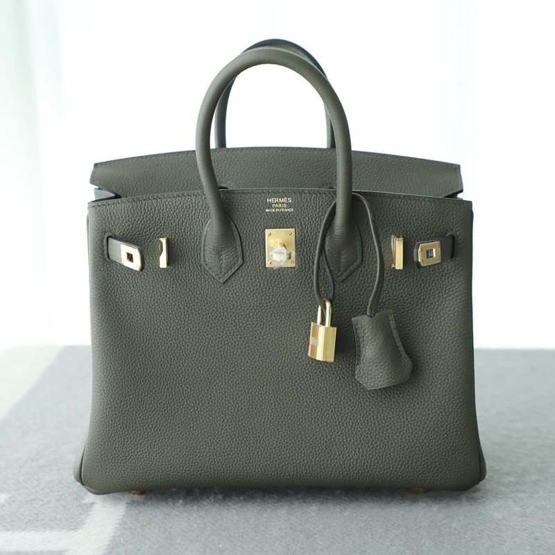 C6 Vert de Gris togo birkin 25 with GHW