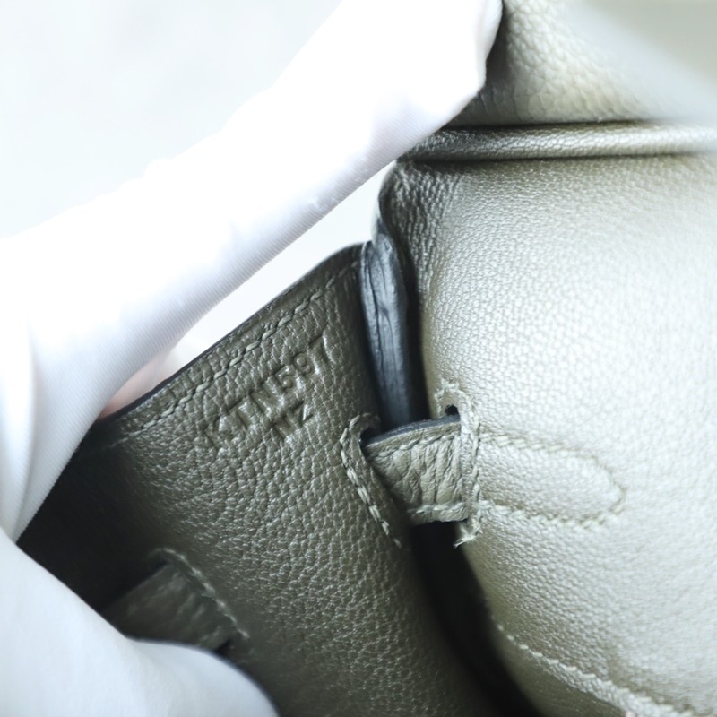 C6 Vert de Gris togo birkin 25 with GHW