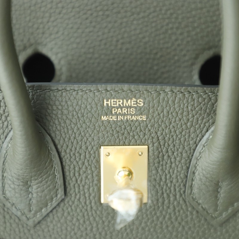 C6 Vert de Gris togo birkin 25 with GHW
