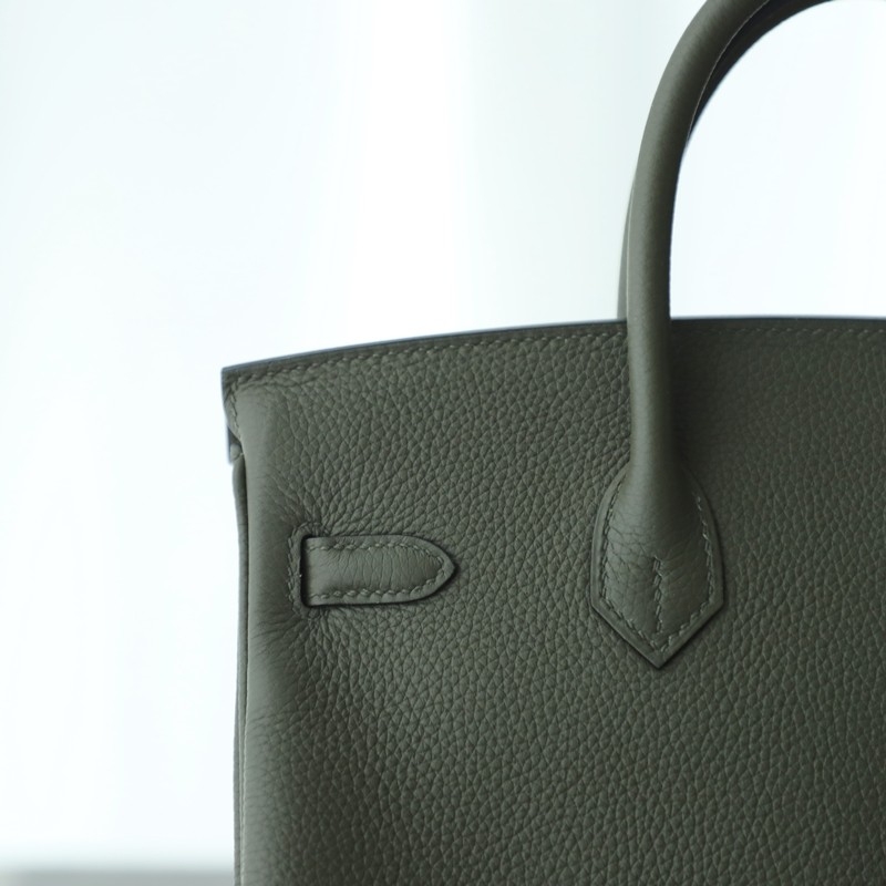C6 Vert de Gris togo birkin 25 with GHW