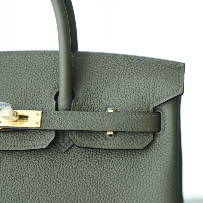 C6 Vert de Gris togo birkin 25 with GHW