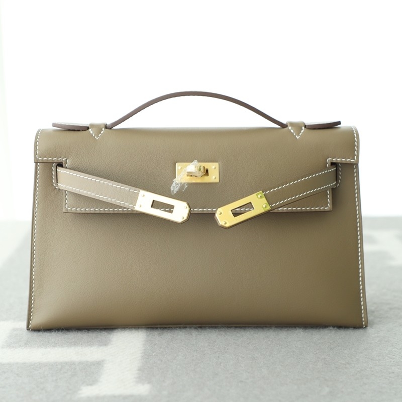 ck18 etoupe swift kelly pochette with ghw
