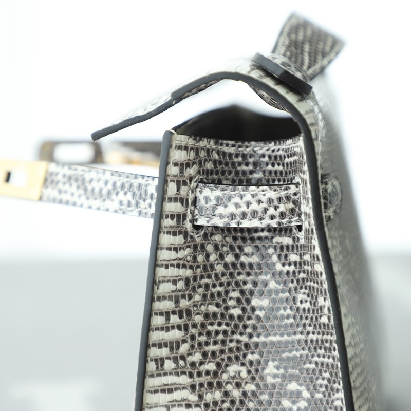 1B Ombre lizard kelly pochette with ghw