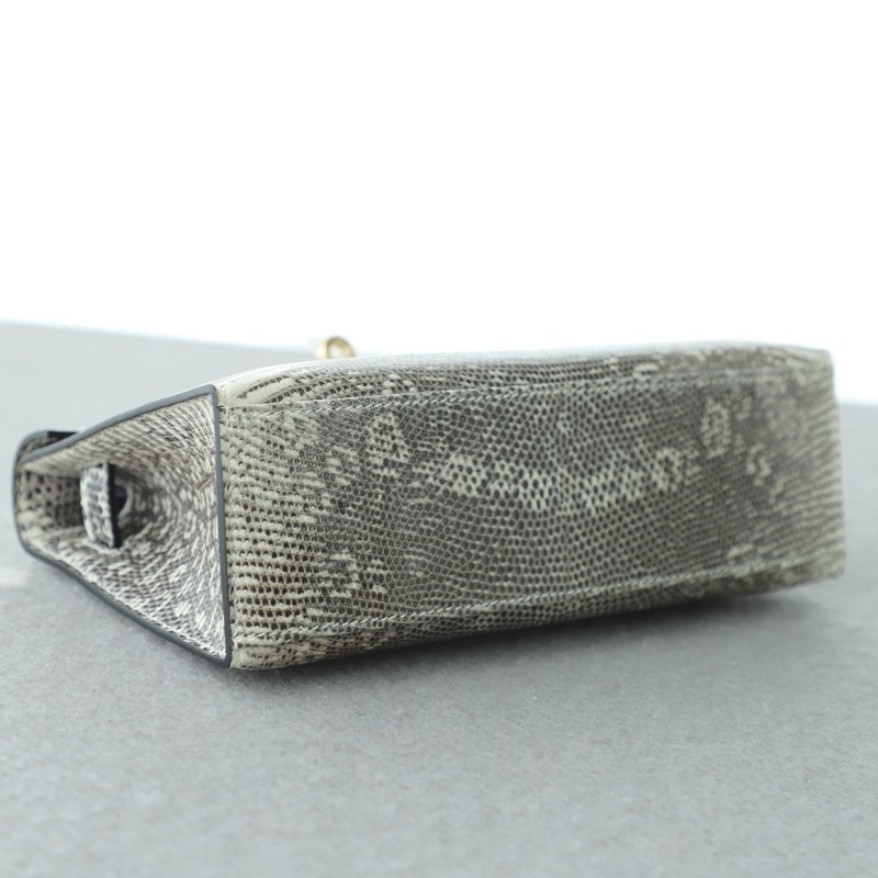 1B Ombre lizard kelly pochette with ghw