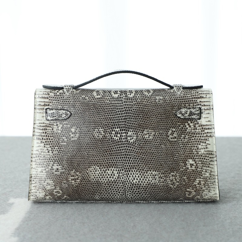 1B Ombre lizard kelly pochette with ghw