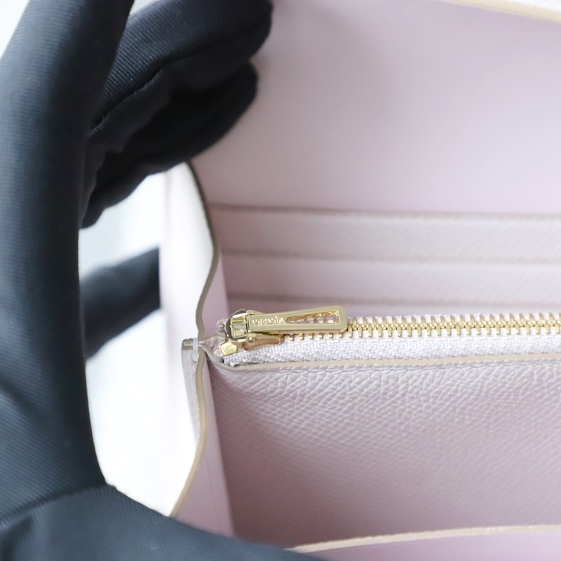 09 Mauve pale epsom constance wallet with ghw