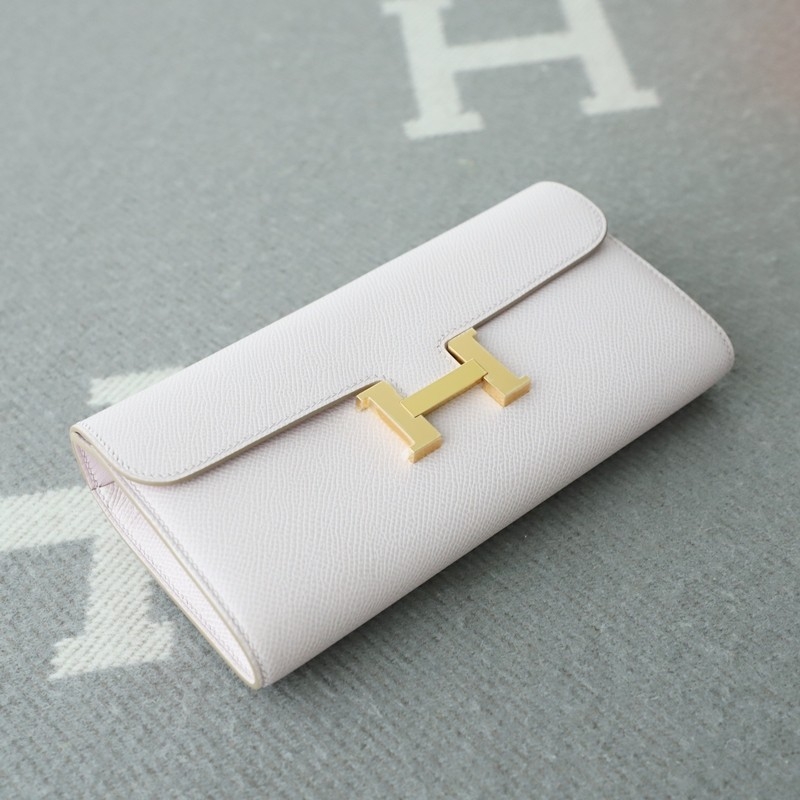 09 Mauve pale epsom constance wallet with ghw