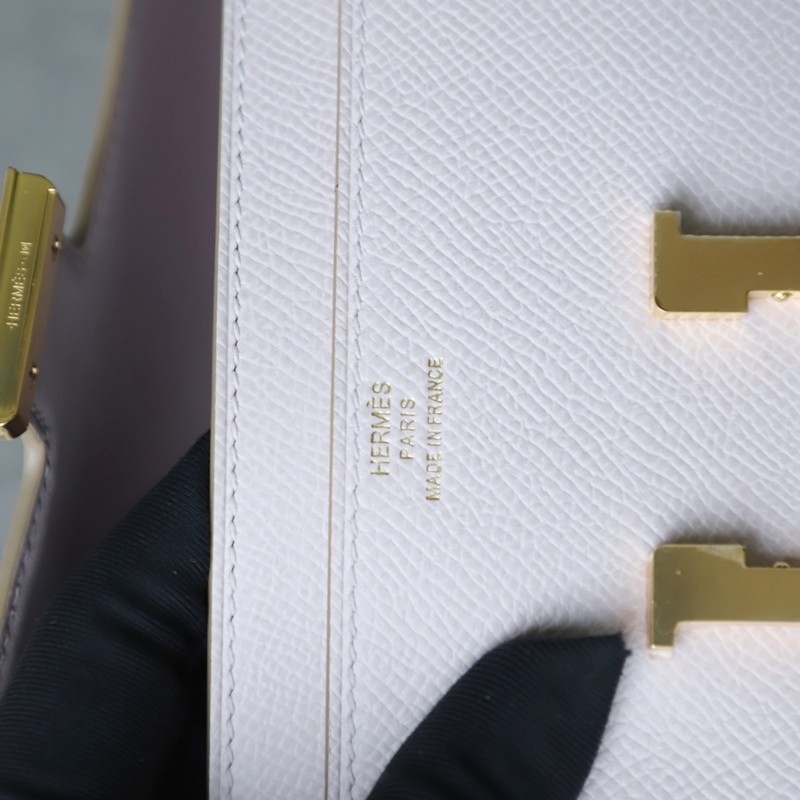 09 Mauve pale epsom constance wallet with ghw