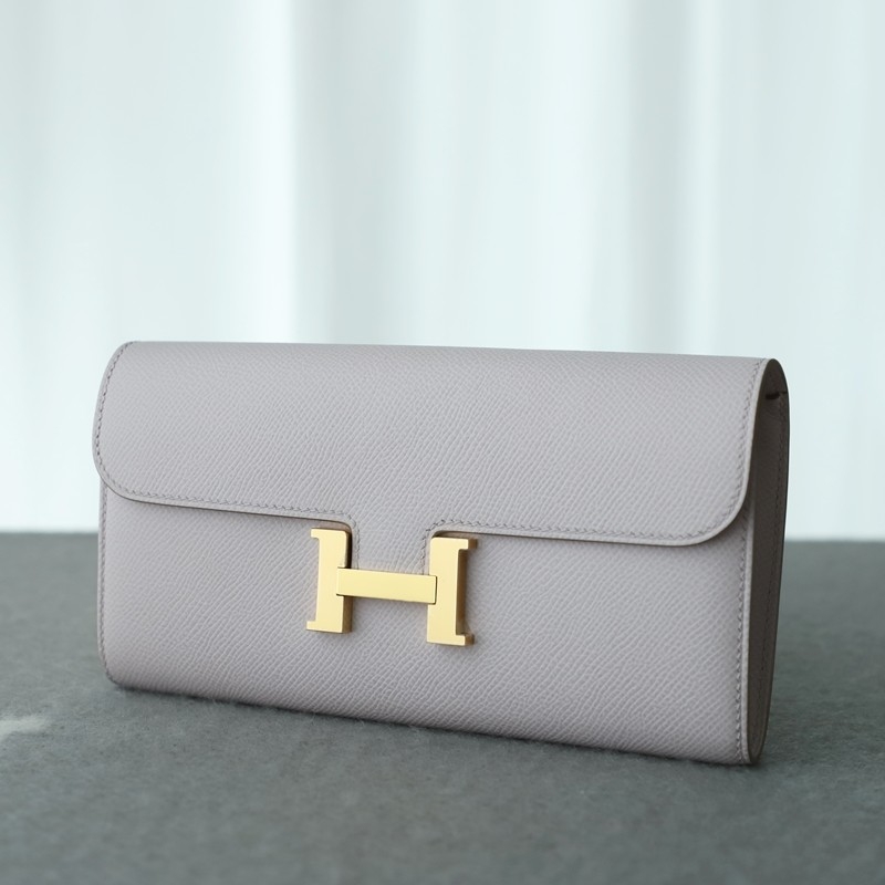 09 Mauve pale epsom constance wallet with ghw
