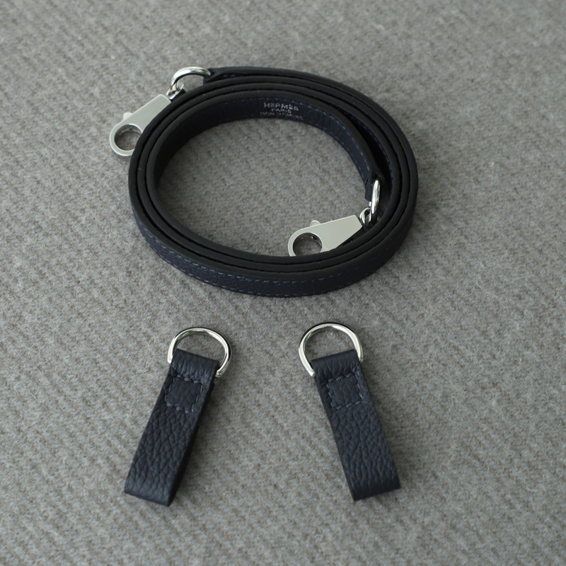 2Z blue nuit togo strap hooks phw for birkin 25/birkin 30/birkin 35
