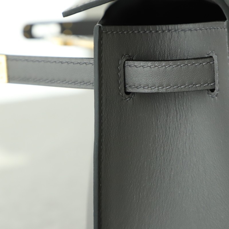 88 Graphite swift kelly pochette with ghw