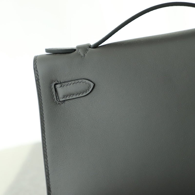 88 Graphite swift kelly pochette with ghw